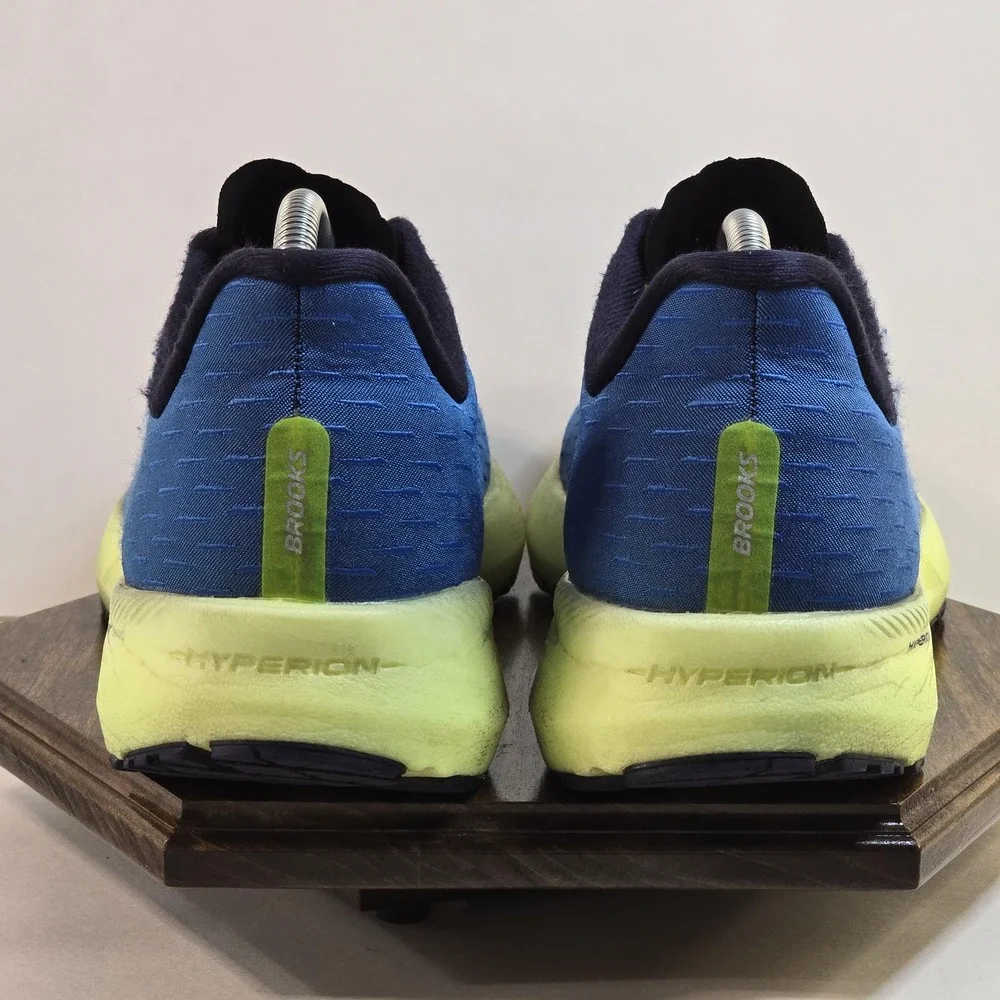 Brooks Hyperion Tempo Shoes‎ Mens Size 10 Blue Neon Running DNA Flash Sneakers